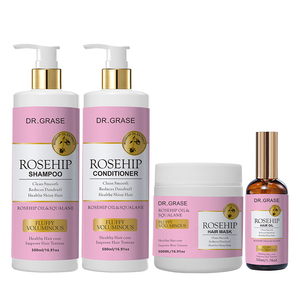 <span class=keywords><strong>Champú</strong></span> y Acondicionador Reparador de Cabello Dañado con Aceite de Rosa Mosqueta Sin Sulfatos de Marca Privada - Product Image 4