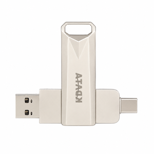 แฟลชไดรฟ์ USB 3.0 แบบ Dual Interface OTG ความจุ <span class=keywords><strong>64GB</strong></span> พร้อมโลโก้สั่งทำ  แบบ Type C สำหรับโทรศัพท์มือถือ  หน่วยความจำภายนอก  ไดรฟ์ USB แบบกำหนดเองได้ - Product Image 1