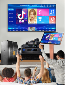 Mesin Karaoke Profesional 550W Power Amplifier Layar Sentuh 19,5 Inci Pemutar Karaoke Dengan Mikrofon Set Lengkap - Product Image 3