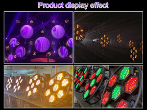 إضاءة مسرح LED بتأثير الهالة سداسية الشكل بقوة 7×60 واط، 3200 كلفن أبيض دافئ - Product Image 6