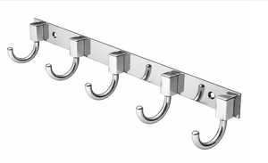 5 Pin Adjustable SS202 Stainless Steel Cloth <b>Hook</b> Wall Mounted Heavy Duty Rustproof Towel Coat Hanger for Home Bathroom <b>Kitchen</b> - Product Image 6