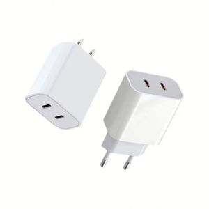 อะแดปเตอร์แปลงไฟแบบ Dual PD สำหรับผนัง มาตรฐาน US/EU ชนิด Type C กำลังไฟ 40 วัตต์ ชาร์จเร็ว สำหรับโทรศัพท์มือถือ - Product Image 2