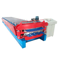 Machine automatique de formage de rouleaux colorbond de tôle de toit en acier à double couche à bas prix