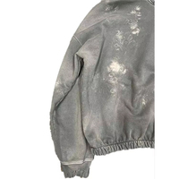 CrazyMaker Sweat à capuche en pur coton personnalisé pour homme avec motif de broderie DTG Lavé et délavé Sweat à capuche à la mode