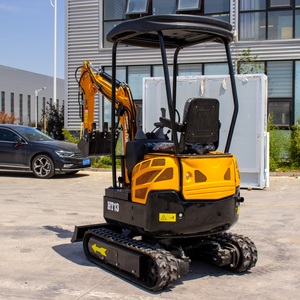Mini-excavatrice HT12, machine de terrassement, 1 tonne, petite excavatrice hydraulique sur chenilles, micro-mini-excavatrice, prix en Chine - Product Image 6