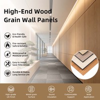 Panneau mural décoratif en placage de bois de charbon de bambou 2440*1220 pour intérieur moderne et luxueux