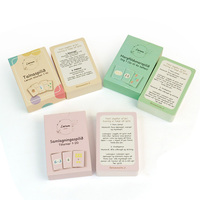 Boîte de cartes flash en papier personnalisées, écologiques, durables et portables pour les jeux de cartes d'apprentissage des mathématiques pour les familles et les enfants, certifiées FSC