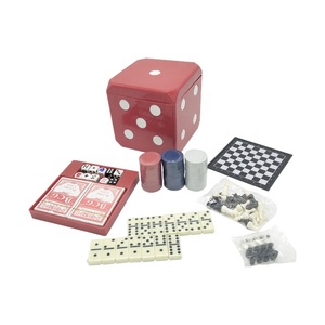 Cubo de Juego 6 en <span class=keywords><strong>l</strong></span>, ajedrez, damas, Backgammon, fichas de póker y cartas, juego de dominó - Product Image 4