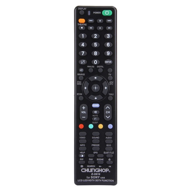 Universal Remote Controller for SONY LED LCD HDTV 3DTV Innovative Technology No Setup Required E-S916