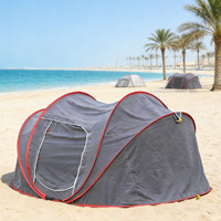 Tente Pop-Up Arabe 4 Personnes Pare-Vent Protection Solaire UV50+ Installation Rapide pour Plage Émirats Arabes Unis Désert Glamping Spacieuse 2.5x2.5m OEM/ODM