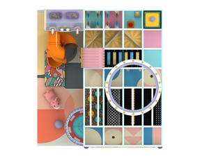 Aire de jeux intérieure commerciale pour tout-petits, toboggan en spirale orange, décoration sportive Liben, construction en plastique et acier pour la maison - Product Image 4