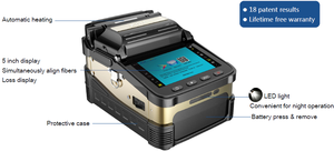 Machine de fusion automatique de fibres optiques AI-7 avec temps de fusion de 8 secondes et perte de rétrocoupée de 60 dB - Product Image 4