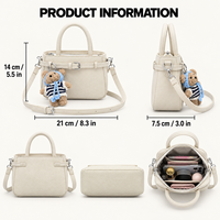Sac à main pour femme en cuir PU souple, design mini structuré, bandoulière réglable, sac à main pour femme OEM ODM, vente en gros, MOQ 10 pièces