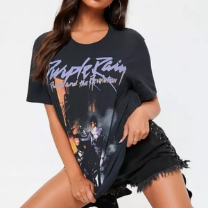 Camiseta Informal Personalizada de Talla Grande, Transpirable, 100% Algodón, Cuello Redondo, Manga Corta, con Estampado Digital para Mujer - Product Image 3