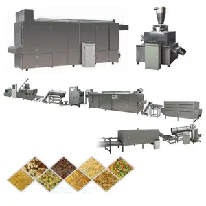Peças sobressalentes de extrusor de dois parafusos, máquina de produção de flocos de milho nutritivos café da manhã