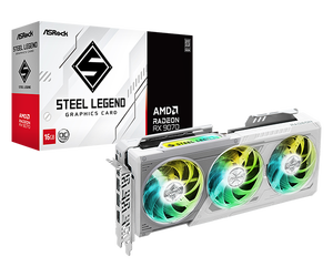 Carte graphique de jeu pour ordinateur de bureau RX 9070 Steel Legend 16 Go GDDR6 256 bits, vente en gros, approvisionnement en vrac - Product Image 1