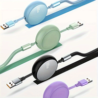 Tipe C mikro USB IP 100W 3in1 kabel pengisian daya USB C untuk pengisi daya ponsel yang dapat ditarik untuk Samsung S23 S22 S21, IPhone 14 13 12
