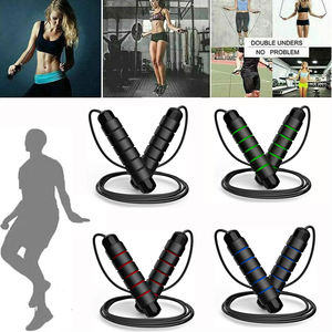 <span class=keywords><strong>Corde</strong></span> à <span class=keywords><strong>sauter</strong></span> professionnelle à poids réglable avec poignée antidérapante et noyau en acier <span class=keywords><strong>pour</strong></span> la réduction de la graisse et le renforcement musculaire - Product Image 1