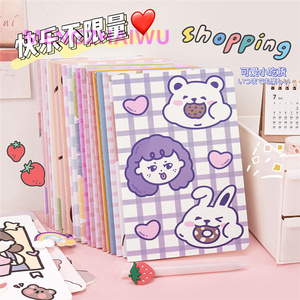 สมุดบันทึกแบบเย็บเล่ม <span class=keywords><strong>A5</strong></span> สไตล์เกาหลีน่ารัก อุปกรณ์การเรียน สมุดแพลนเนอร์ สมุดโน้ตสำหรับนักเรียน สมุดโน้ตส่วนตัว ลายการ์ตูนน่ารัก - Product Image 1