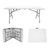 Mesa Plegable Portátil con Juego de Sillas para Catering al Aire Libre, Campamentos, Ferias Comerciales y Mercados - Diseño Duradero y Ecológico