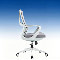 Chaise de bureau pivotante réglable à accoudoirs fixes, vente directe d'usine, chaise en maille confortable et économique, chaise d'ordinateur