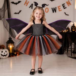 Disfraz de Murciélago para Niñas, Vestido de Tutú para Halloween, Traje sin Mangas para Cosplay, Ideal para Fiestas de Disfraces y Actuaciones Escénicas - Product Image 2
