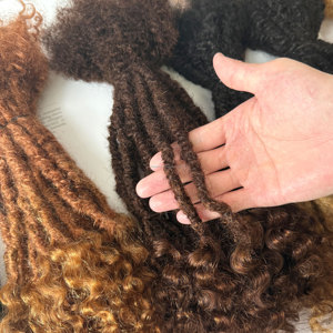 Nouveau produit de haute qualité Lisa Locs Dreadlocs pour hommes et femmes noirs 100% cheveux humains en gros Crochet crochet <span class=keywords><strong>Dread</strong></span> Extension - Product Image 3