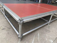Clip Stage 4ftX8ft 4ftX4ft Plate-forme de scène de concert d'événement en aluminium détachable portable