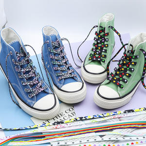 WEGOODZF scarpe da ginnastica Casual in poliestere resistente di alta qualità con stampa piatta con lacci per scarpe con motivo leopardato - Product Image 2