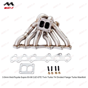 MERTOP ท่อเหล็กสแตนเลส304 3.0มม.,หนาสำหรับ Yota Su Pra 93-98 2JZ-GTE ท่อคู่ Tur Bo T4 - Product Image 2