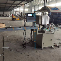 Scie à découper manuelle à tête unique pour fenêtres et portes profilés en aluminium 45 à 90 degrés utilisée pour la fabrication de fenêtres et de portes en aluminium