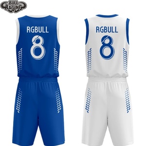 Ensembles de maillots de basket-ball réversibles en maille polyester personnalisables vêtements de sport taille XL chemises d'entraînement d'été shorts Logo par sublimation - Product Image 2