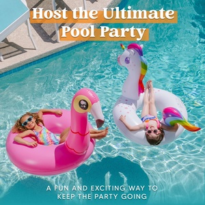 Bouée licorne gonflable, jouets de fête pour piscine, anneaux de natation pour la plage, pour adultes et enfants - Product Image 6