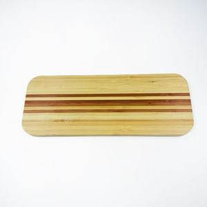 Bamboo Rectangular <b>Tea</b> <b>Tray</b> 30x11.8x1.5cm Striped Serving <b>Tray</b> For Household Use - Product Image 1