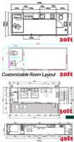 RELYANCE Apple Cabin House - Bureau, Chambre, Villa - Structure en Acier de Qualité - Conteneur Modulaire Préfabriqué - Vue sur la Montagne - Offre Complète