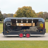 Vente directe d'usine, camion de nourriture mobile en acier inoxydable, écologique, pour la vente de glaces, de café, de nourriture, de hot-dogs, restaurant mobile, remorque