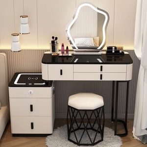 Commode princesse intelligente <span class=keywords><strong>de</strong></span> luxe nordique armoire <span class=keywords><strong>de</strong></span> rangement simple moderne avec lumière <span class=keywords><strong>de</strong></span> charge sans fil vanité <span class=keywords><strong>de</strong></span> <span class=keywords><strong>maquillage</strong></span> <span class=keywords><strong>de</strong></span> chambre à coucher moderne - Product Image 3