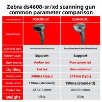 Escáner de Código de Barras USB Industrial Portátil Zebra DS4608SR/DS4608XD/DS2208, Sensor CMOS, Lector de Códigos QR 2D, Garantía de 3 Años