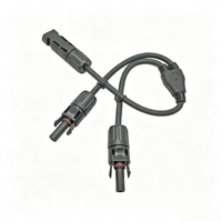 Cable divisor en Y MCX 10A de cobre impermeable para paneles solares, adaptador paralelo de cableado fotovoltaico para sistemas de almacenamiento de energía