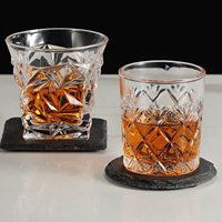 Nouvelles sous-verres anti-rayures en ardoise, motifs modernes en pierre, écologiques, 5 mm, personnalisables par gravure laser pour le bureau