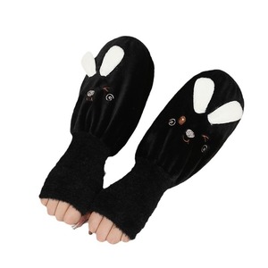 Couvre-mains en forme de lapin pour enfants, gants de protection chauds et anti-salissure, pour l'écriture, utilisation automne-hiver - Product Image 1