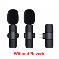 Microphone Lavalier sans Fil K9 Mini Type-C à Condensateur, Anti-Bruit, Omnidirectionnel, en Métal, avec Clips de Fixation pour Téléphone et Appareil Photo