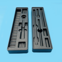 Bandeja de Plástico Resistente de HDPE para Uso Industrial, Fabricada a Medida Mediante Termoformado al Vacío para Piezas Automotrices