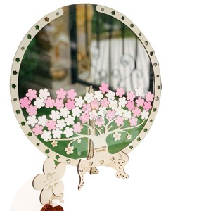 DAMAI flor <span class=keywords><strong>de</strong></span> cerezo árbol flor boda libro <span class=keywords><strong>de</strong></span> <span class=keywords><strong>invitados</strong></span> <span class=keywords><strong>lista</strong></span> <span class=keywords><strong>de</strong></span> firmas alternativas para boda decoración nupcial ducha fiesta suministros - Product Image 5