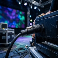 Luftfahrt-Stromanschluss 20A 250V IP65 Wasserdichter Musik-Bühnenausrüstungs-3-Pin-Powercon-Stecker mit Kupferkontakt und PC-Gehäuse