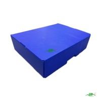 Boîte d'expédition en carton alvéolaire personnalisée par le fabricant, étanche et résistante à l'humidité, en plastique PP, pliable et empilable