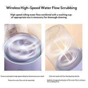 Mini Lavadora Recargable de 1L, Lavadora Portátil de Viaje para Ropa Interior y Calcetines, Cubo de Lavandería Portátil Deshidratable - Product Image 4