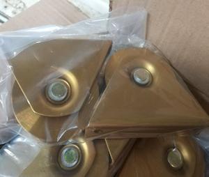 Оцинкованные V ШКИВ ПАЗ колеса пол трек стальные раздвижные ворота ролики - Product Image 1