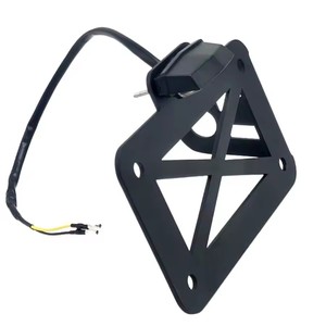 Soporte Universal para Placa de Matrícula de Motocicleta con Luz Trasera LED para Bobber Honda <span class=keywords><strong>Cafe</strong></span> <span class=keywords><strong>Racer</strong></span> Suzuki - Product Image 4