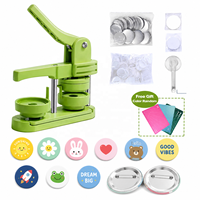 58 mm Ronde Badge Knopmaakmachine Handleiding Speldmaker 100 Stuks Badges Set Kit voor DIY Cadeaus Knutselen